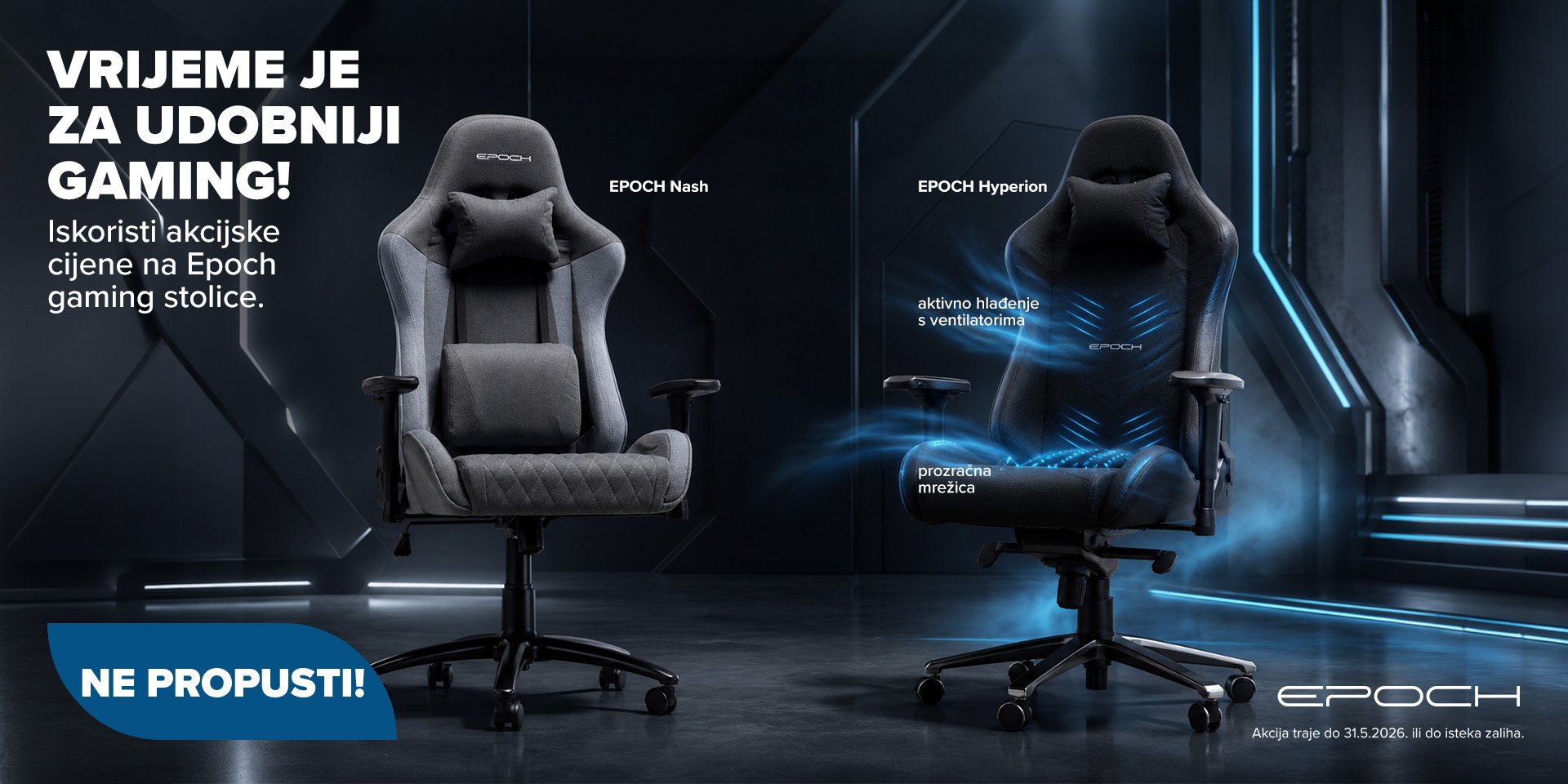 Epoch gaming stolice na akciji